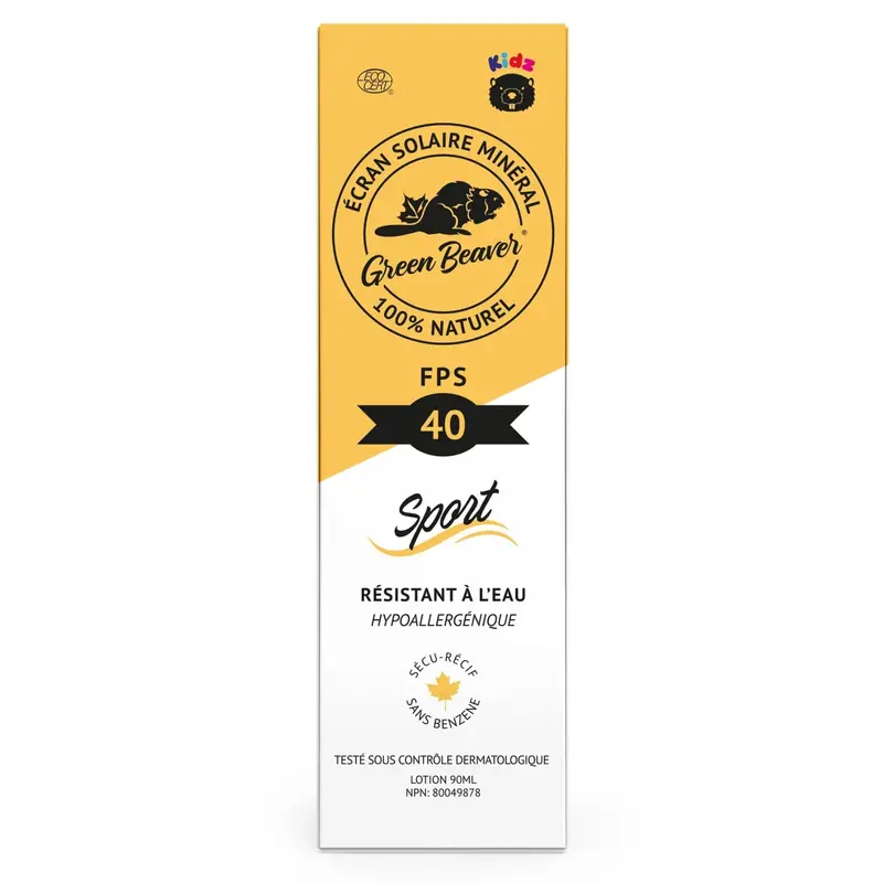 Green Beaver Kids Mineral Sunscreen Spf 40 – Sport Formula, 90 Ml 1