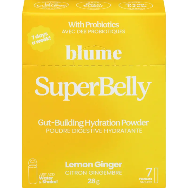 Gut-Support Hydration Sachets – Lemon Ginger, 7-Pack 1