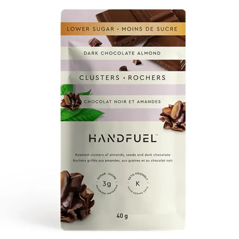 Handful Dark Chocolate Almond Clusters – Single-Serve Pack, 40G 1