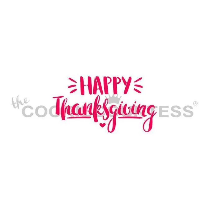 'Happy Thanksgiving' Fun Font Stencil – Playful Holiday Typography 1