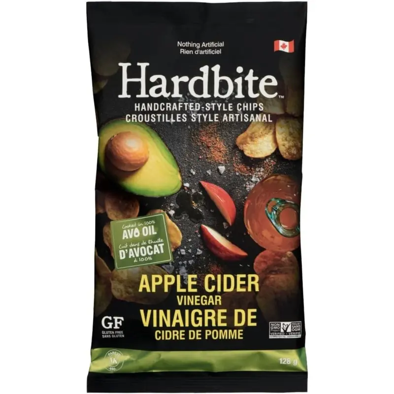 Hardbite Avocado Oil Chips – Apple Cider Vinegar Twist, 128G 1