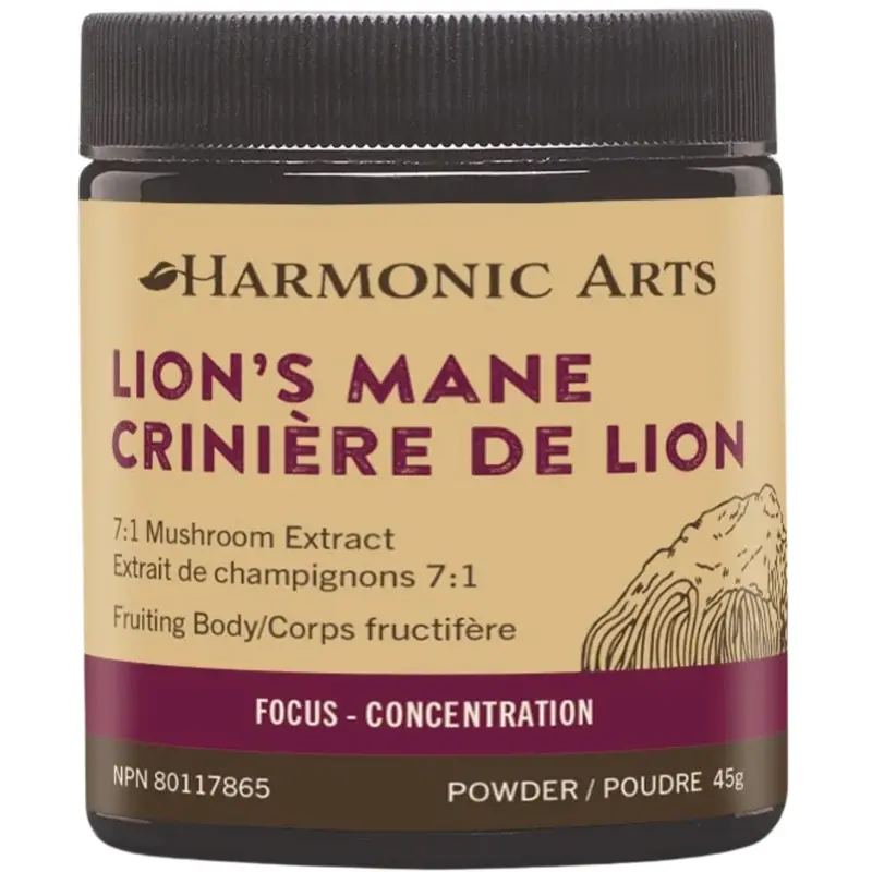 Harmonic Arts Lion’S Mane Mushroom Powder – 45 G Concentrated 1