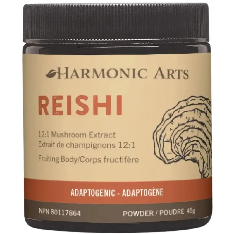 Harmonic Arts Reishi Mushroom Powder – Organic Concentrated Extract, 45 G 1