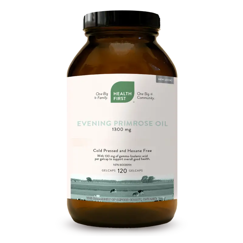 Health First Evening Primrose Oil – Omega-6 Gla Supplement, 120 Softgels 1
