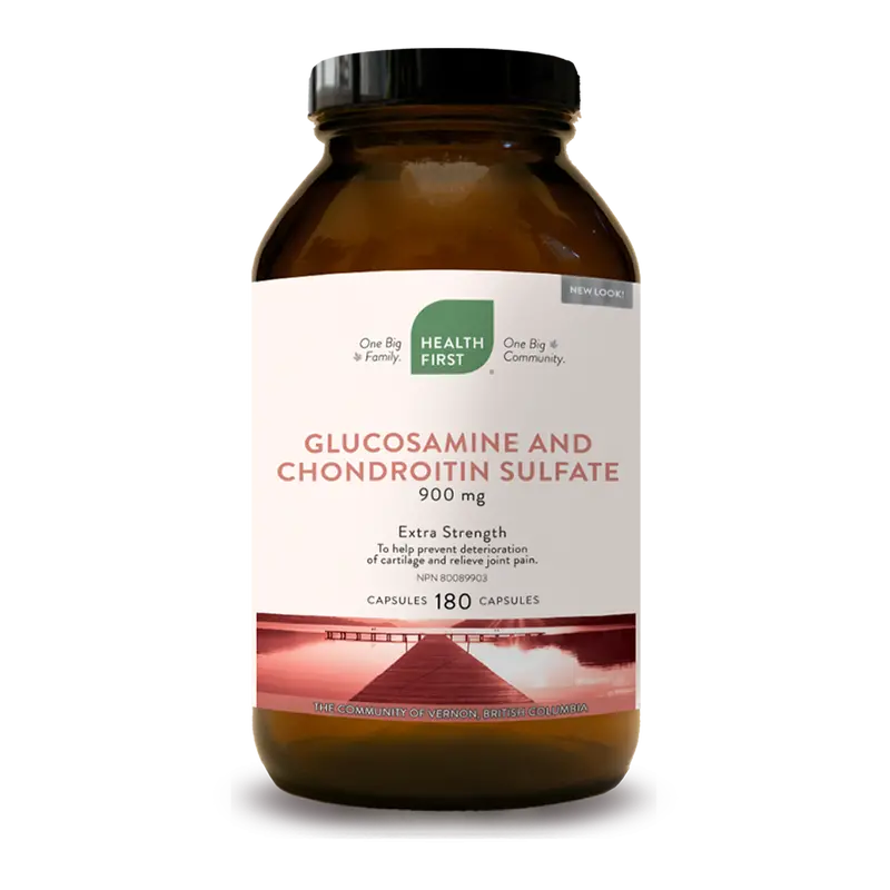 Health First Glucosamine And Chondroitin Sulfate Supplement – 900 Mg Per Capsule, 180 Count 1