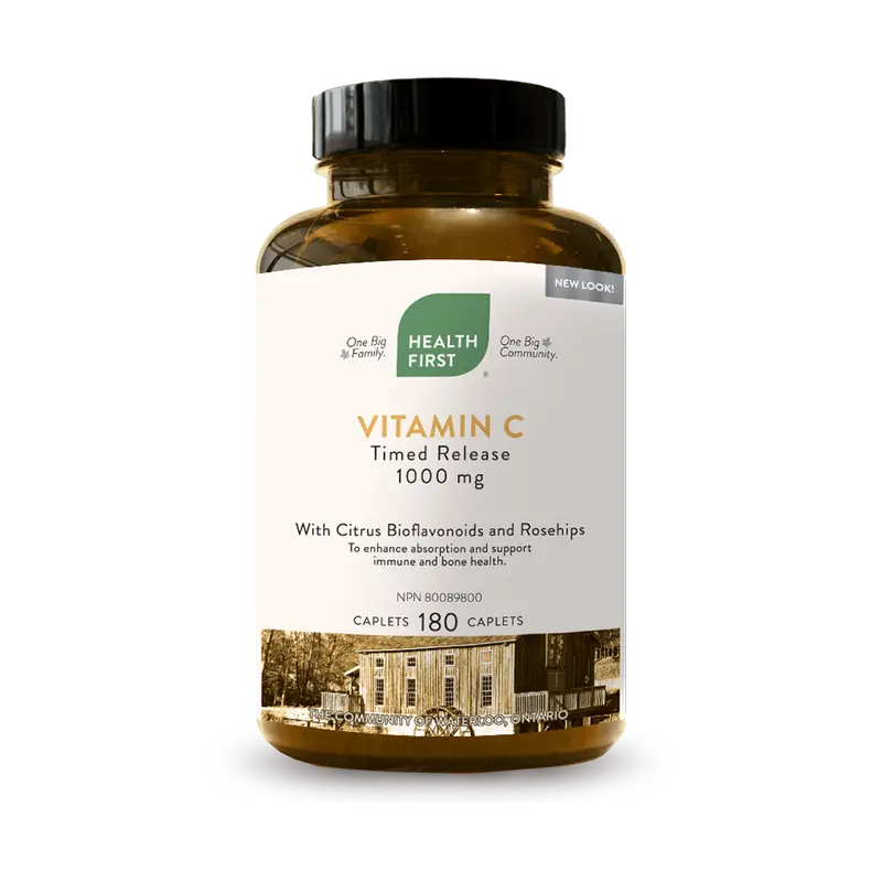 Health First High-Potency Vitamin C – 1000Mg, 180 Capsules 1