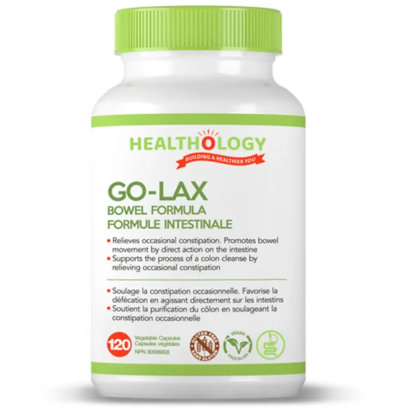 Healthology Go-Lax Gentle Laxative Supplement – 120 Capsules 1
