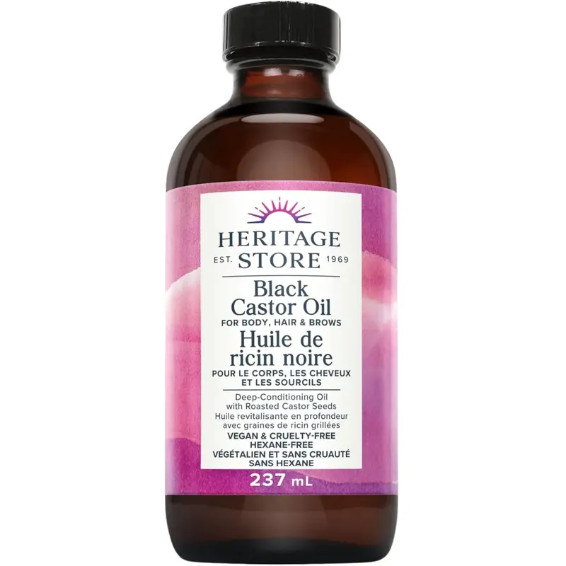Heritage Store Black Castor Oil – 237Ml Cold-Pressed Hair & Skin Treatment 1