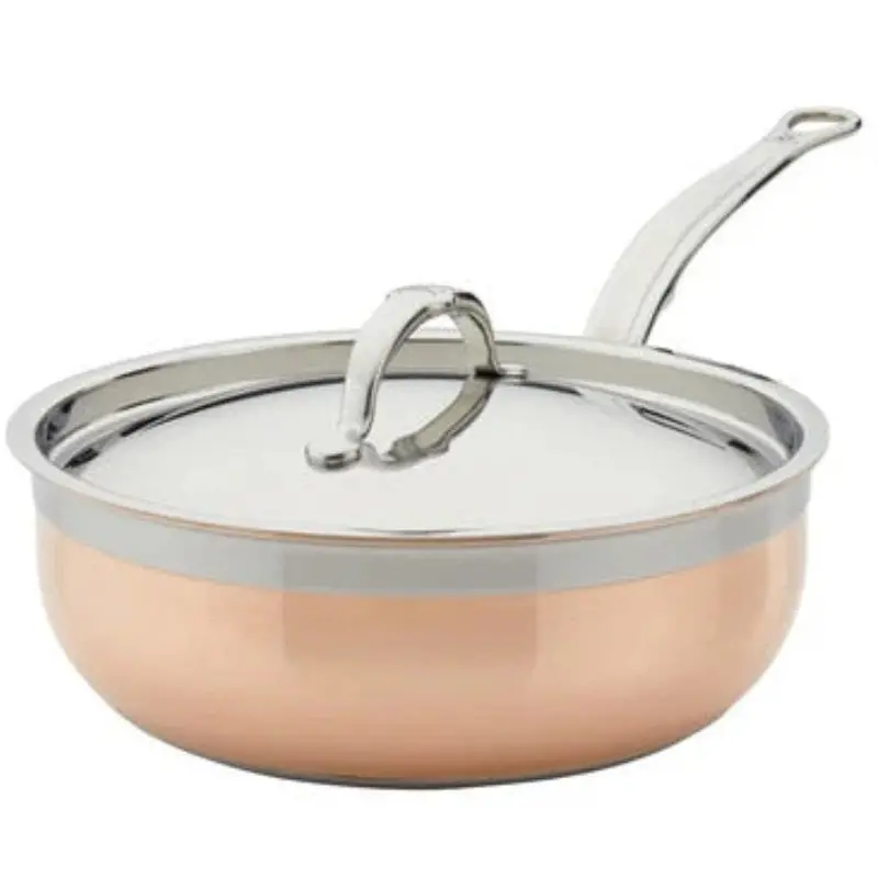 Hestan Copperbond 24Cm Essential Copper Pan With Lid – 3.3L Balanced Capacity 1