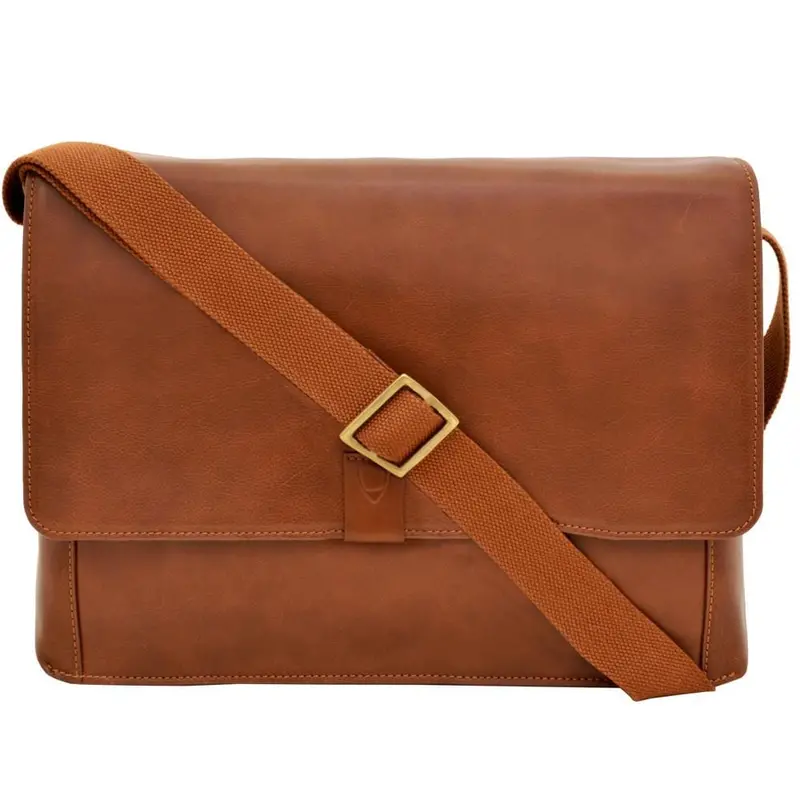 Hidesign Aiden Messenger Bag – Full-Grain Genuine Leather 1
