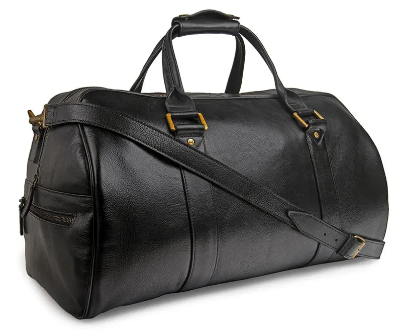 Hidesign Baxter Leather Duffel Bag – Handcrafted Full-Grain Travel Tote 1