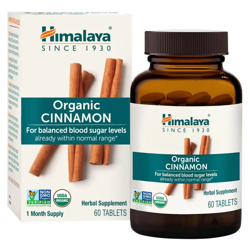 Himalaya Organic Cinnamon Supplement Tablets, 60 Count 1