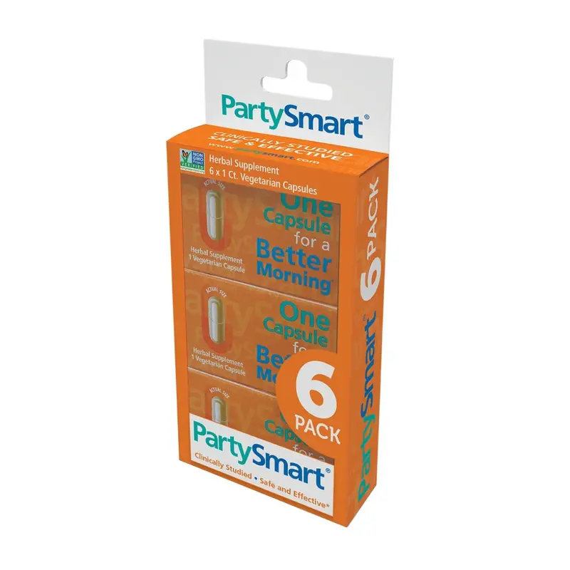 Himalaya Partysmart 6-Pack – Convenient Multi-Dose Wellness Capsules 1