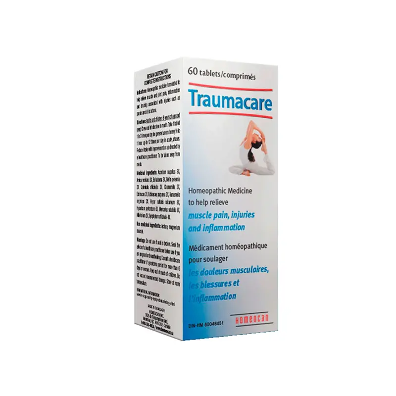 Homeocan Traumacare Homeopathic Pain Relief – 60 Tablets 1