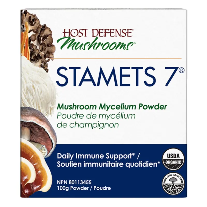 Host Defense Stamets 7 Mushroom Complex Mycelium Powder – 100G 1