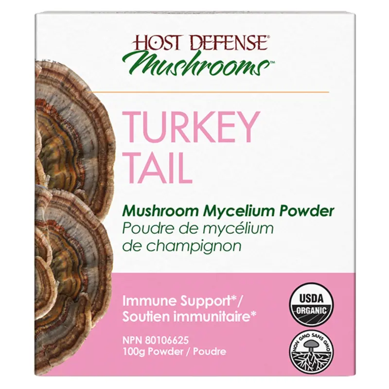 Host Defense Turkey Tail Mycelium Powder – 100G 1