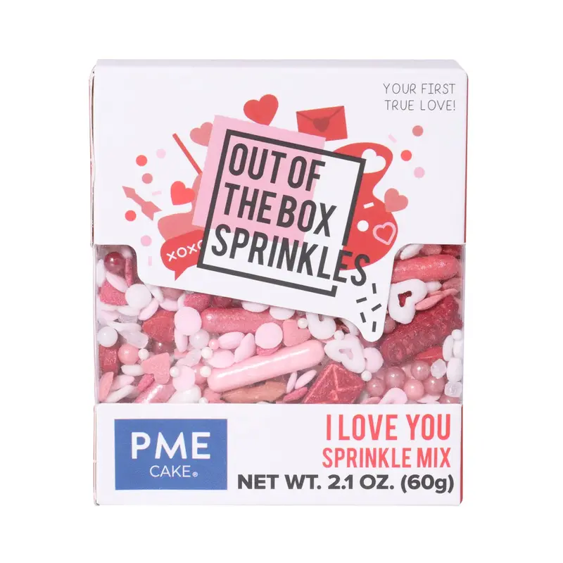 ‘I Love You’ Valentine-Themed Sprinkles – 2.1 Oz 1
