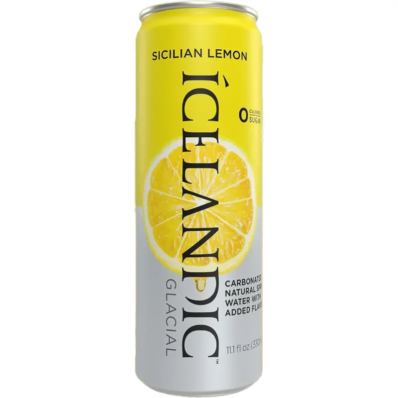 Icelandic Glacial Sicilian Lemon Sparkling Water – 330Ml Bright, Refreshing Effervescence 1