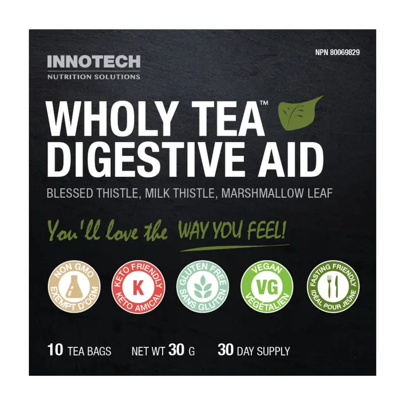 Innotech Wholy Tea – Herbal Digestive Support Blend – 30 G 1