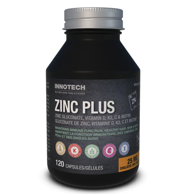 Innotech Zinc Plus Capsules – 120 Count 1