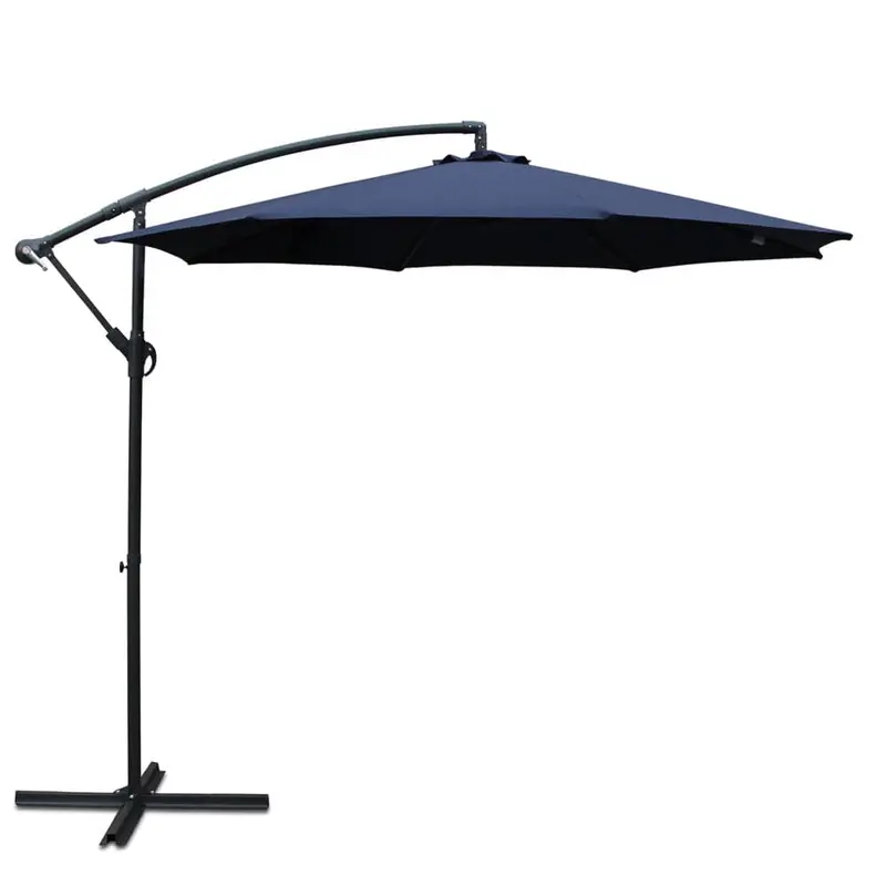 Instahut 3-Meter Cantilever Garden Umbrella – Navy Weather-Resistant Canopy For Patio Or Beach Use 1