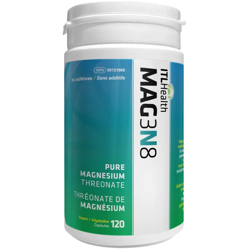 Itl Health Mag3N8 Magnesium L-Threonate Supplement – Brain-Targeted Support (120 Capsules) 1