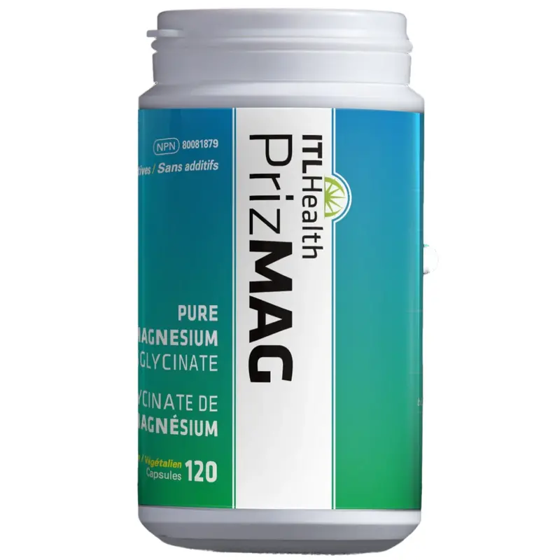 Itl Health Prizmag – Magnesium Bisglycinate, Highly Absorbed, 120 Capsules 1