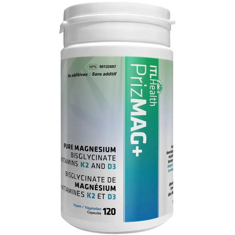 Itl Health Prizmag Plus With Vitamin D3 & K2 – 120 Capsules 1