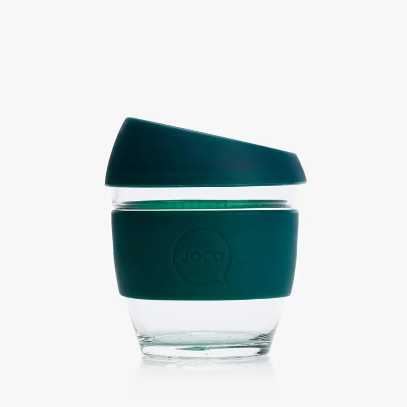 Joco Reusable Glass Tumbler – 8Oz Deep Teal 1