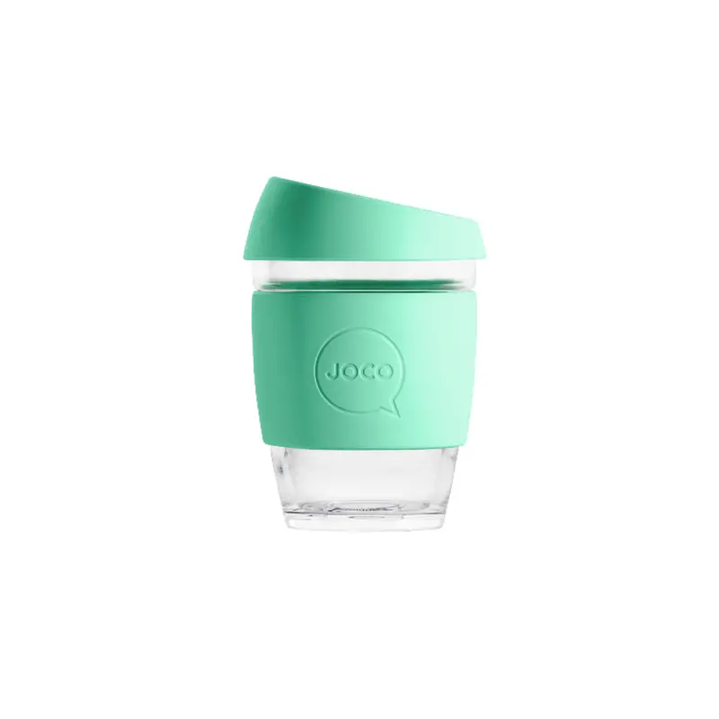 Joco Vintage Green 12Oz Reusable Glass Tumbler 1