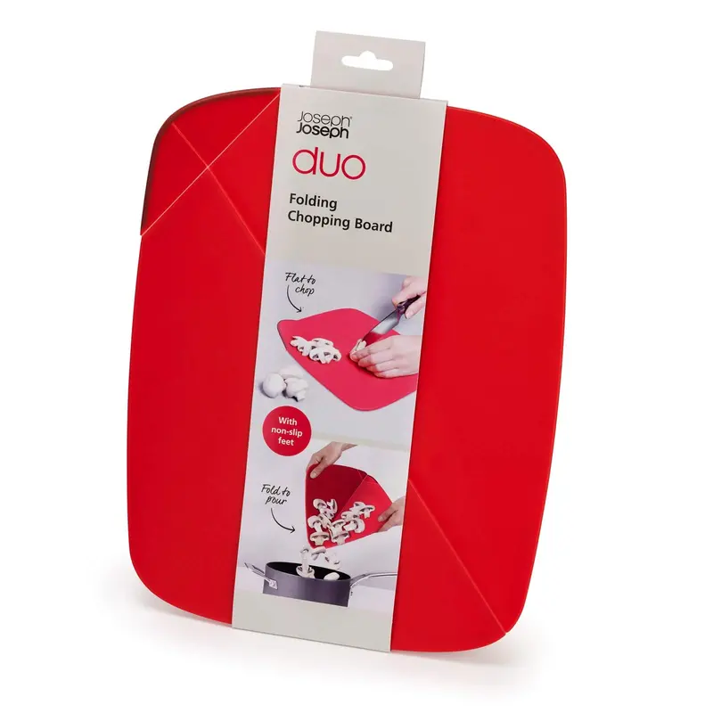 Joseph Joseph Duo Collapsible Chopping Board – Compact Red Design 1