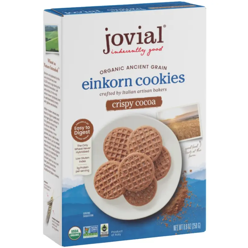 Jovial Organic Einkorn Cocoa Crisps – 250 G 1