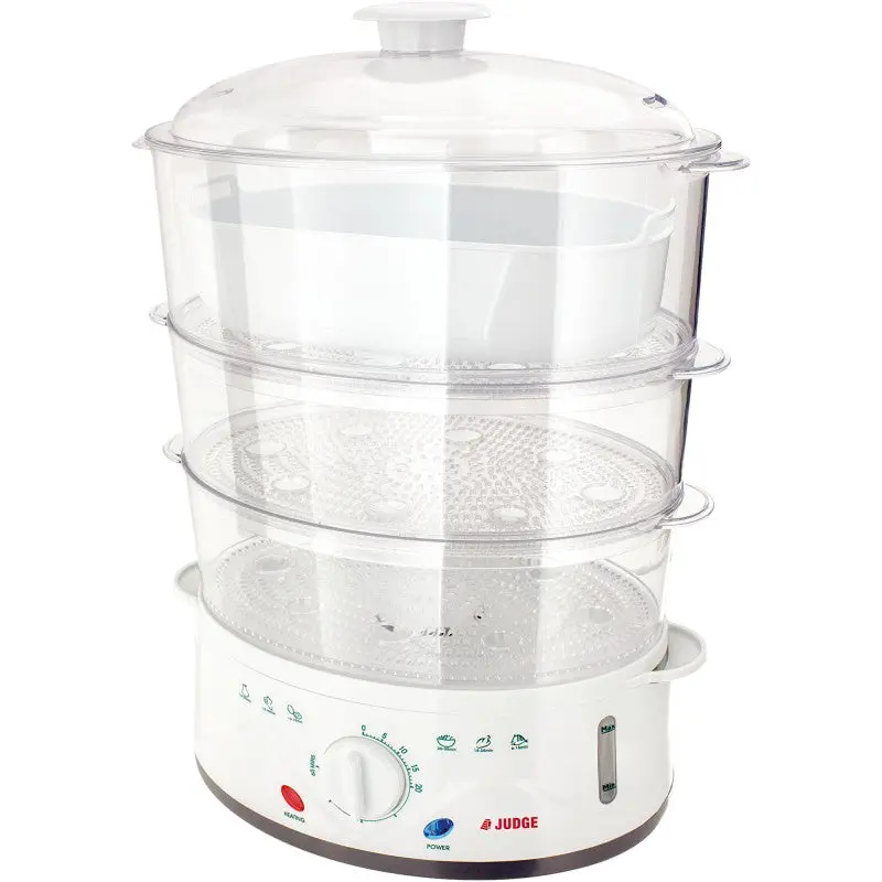 Judge 3-Tier Electric Steamer – Digital Timer Stainless Steel Steaming Appliance (Jea25) 1