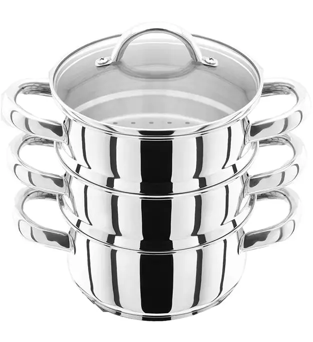 Judge 3-Tier Stainless Steel Steamer Set – 18Cm Diameter 1