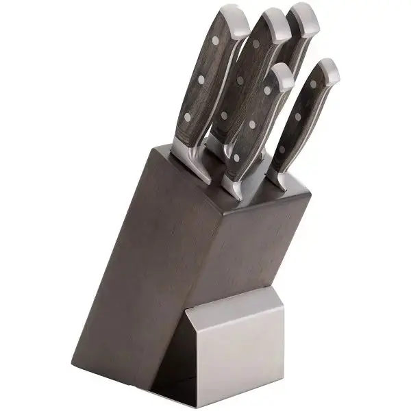 Judge Pro 5-Piece Premium Knife Block Set With Built-In Sharpener (Iw60) 1