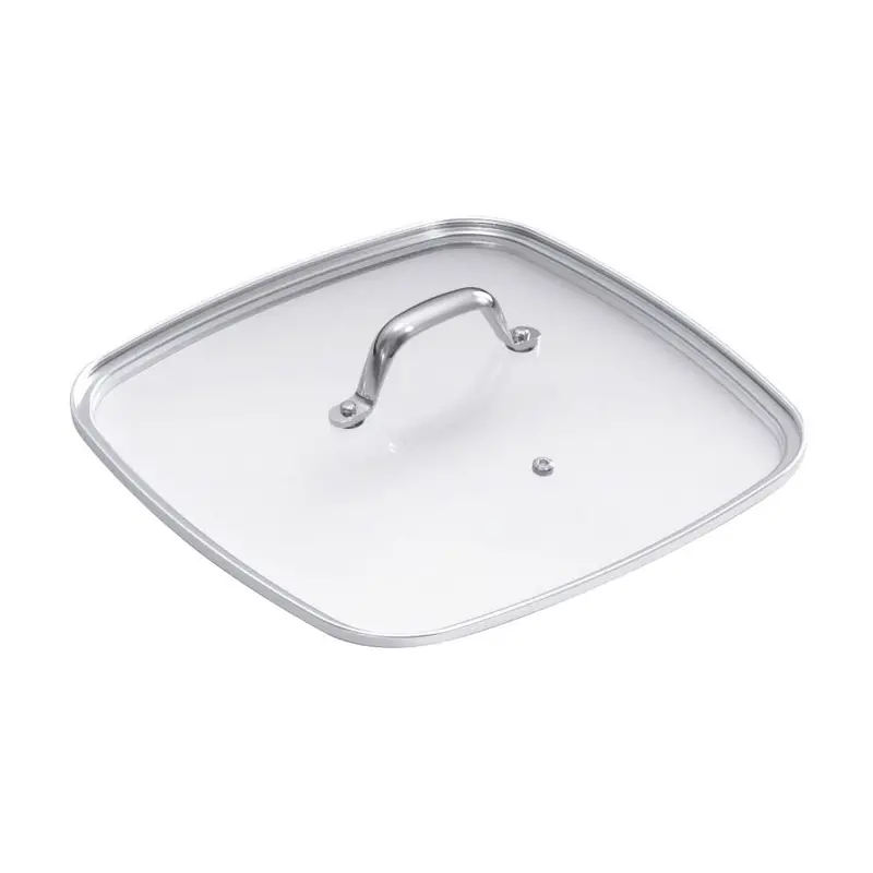 Kuhn Rikon 27 Cm Square Tempered Glass Lid – Compatible With Allround Grill Pans 1