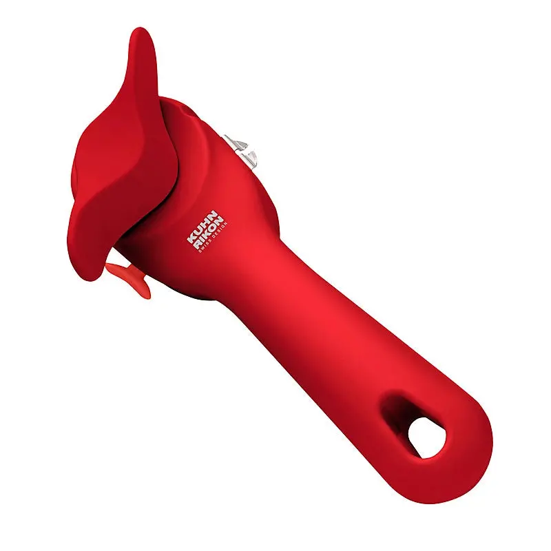 Kuhn Rikon Auto-Lift Red Can Opener – Hands-Free Opening Tool (Model 22844) 1