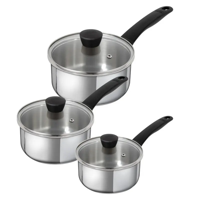 Kuhn Rikon Classic Induction Saucepan Set – 3-Piece Stainless Steel (Model 37760) 1