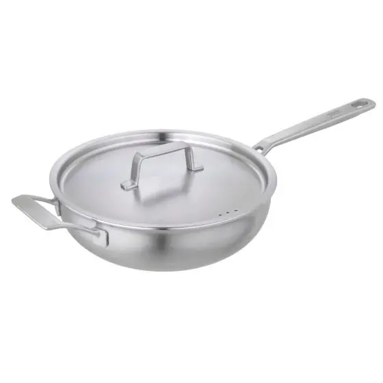 Kuhn Rikon Culinary Fiveply 24Cm Uncoated Chef’S Pan 1