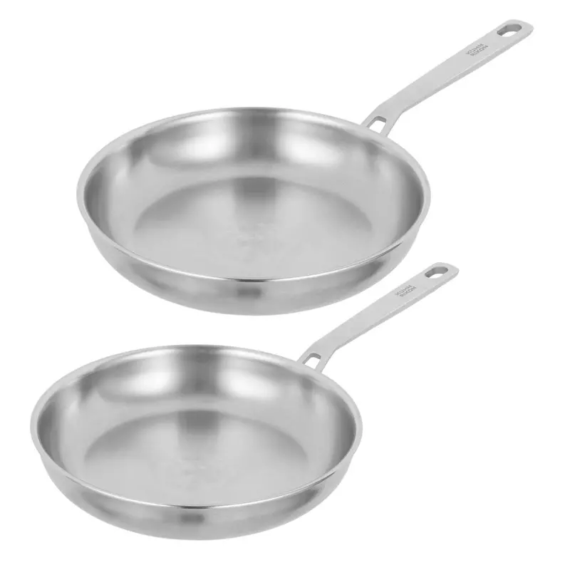 Kuhn Rikon Culinary Fiveply Uncoated Fry Pan Set (24 Cm + 28 Cm) 1