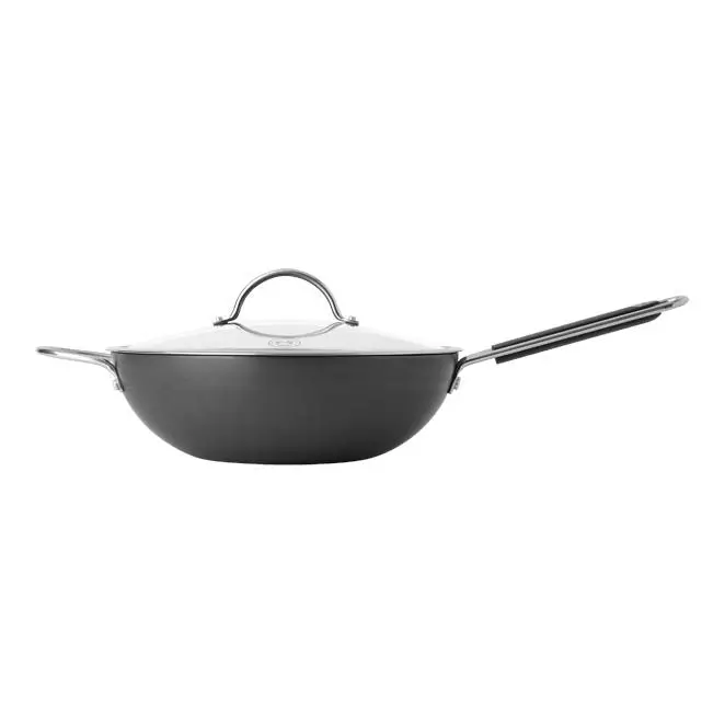 Kuhn Rikon Essential Non-Stick Wok With Tempered Glass Lid – 32 Cm 1