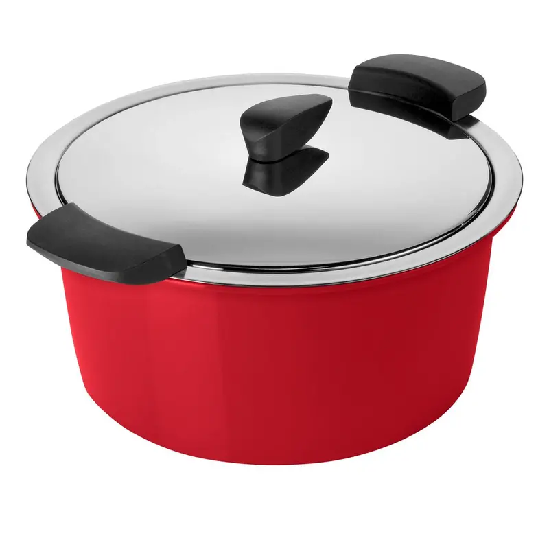 Kuhn Rikon Hotpan Red Serving Casserole – 3L, 22Cm Diameter, Oven-Safe 1