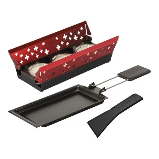 Kuhn Rikon Mini Raclette Set – Vibrant Red Finish 1