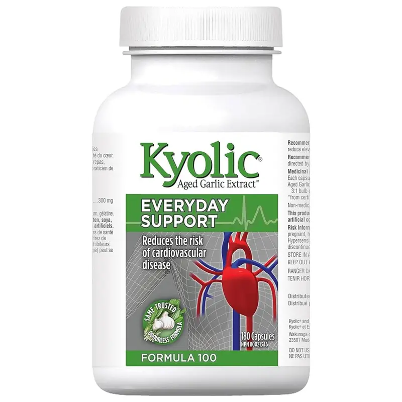 Kyolic Aged Garlic Extract – Everyday Immune & Cardio Support – 180 Capsules 1
