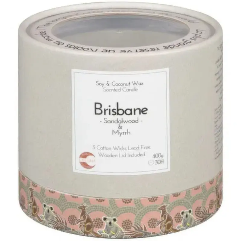 La Luna Brisbane Sandalwood & Myrrh Candle – 400G Premium Soy Jar 1
