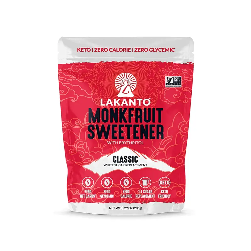 Lakanto Classic Monk Fruit Sweetener – 235 G Zero-Calorie Granulated Sugar Substitute 1