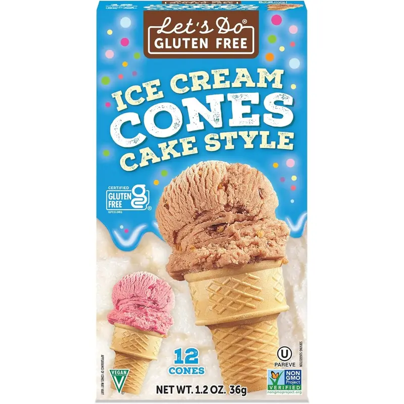 Let’S Do Organic Gluten-Free Ice Cream Waffle Cones – 36G 1