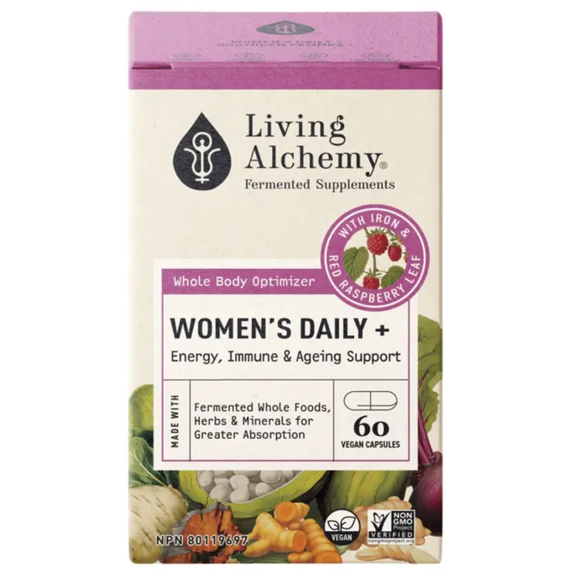 Living Alchemy Women’S Daily+ Multivitamin – 60 Capsules Whole-Food Formula 1