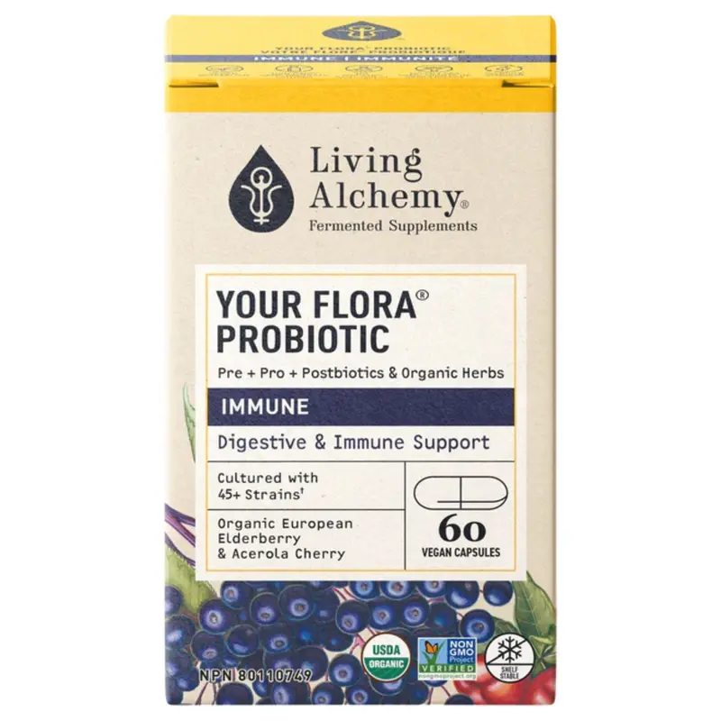Living Alchemy Your Flora Probiotic For Immune Support – 60 Capsules 1