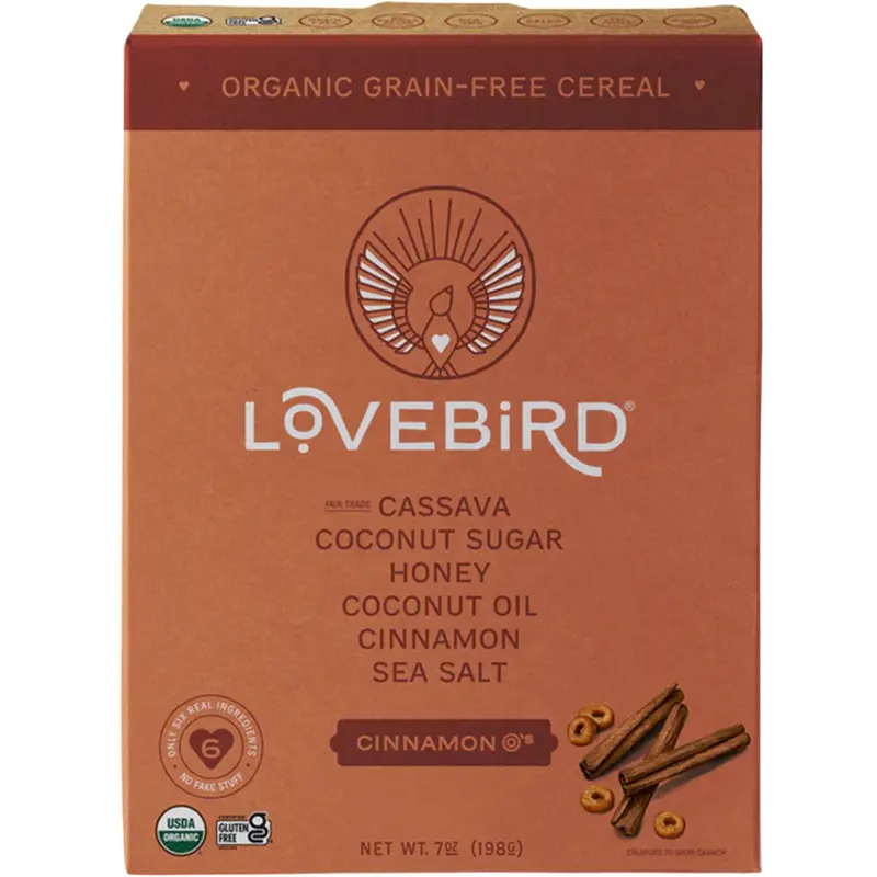 Lovebird Organic Grain-Free Cinnamon O’S Cereal – 198G 1